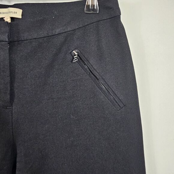 Rebecca Taylor Ava Techy Pants in Black - Size 2 - Picture 4 of 9